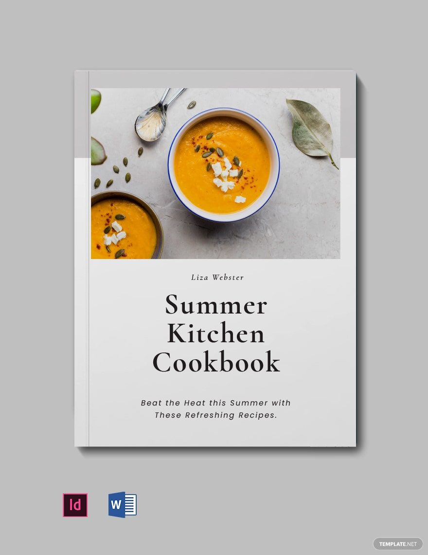 Minimal Kitchen Cookbook Template