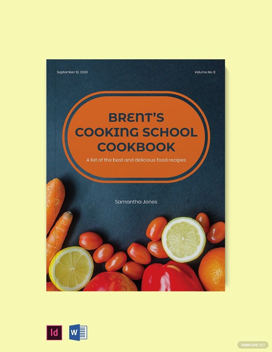 Cooking School Cookbook Template in Word, PDF, InDesign