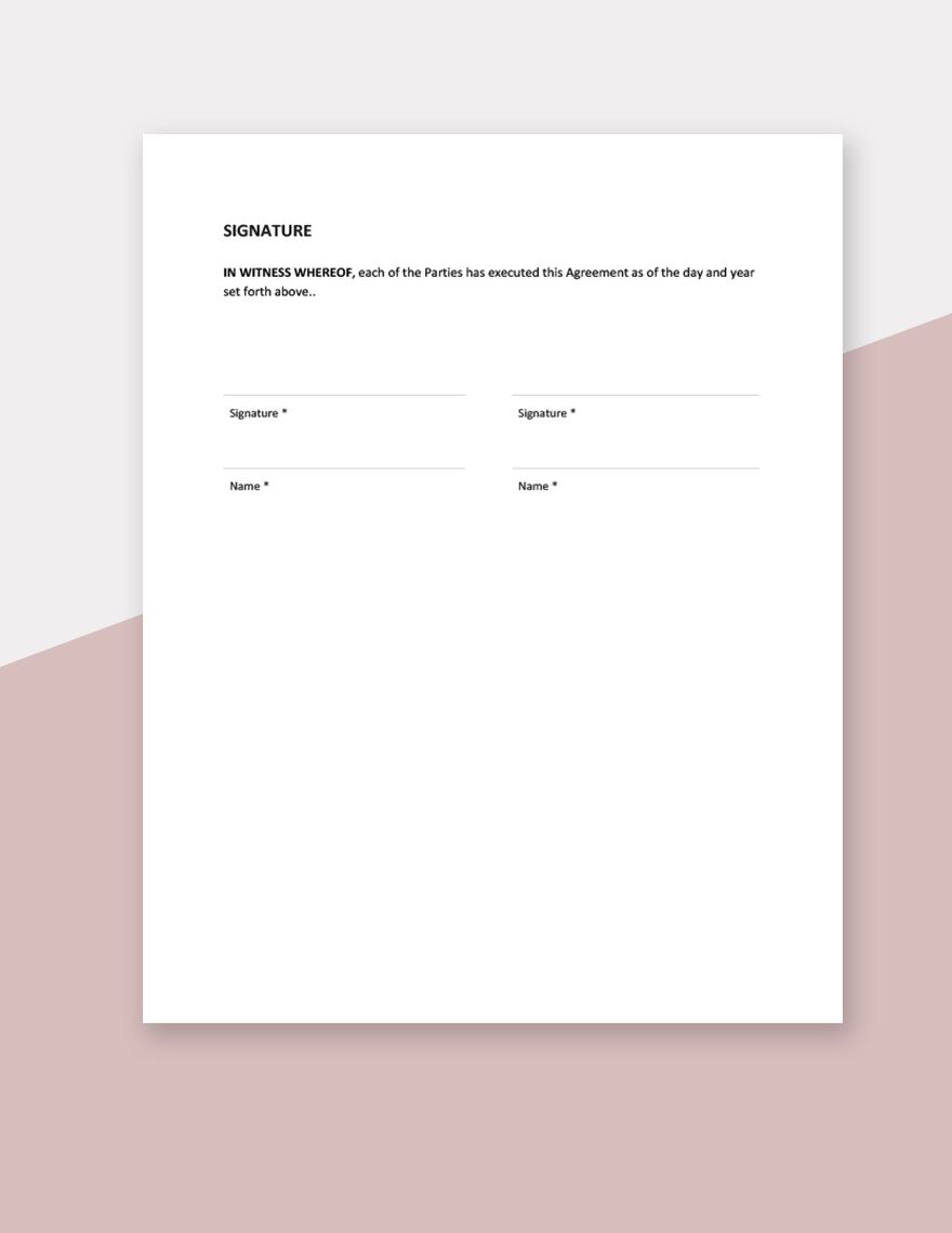 Basic Business Operating Agreement Template