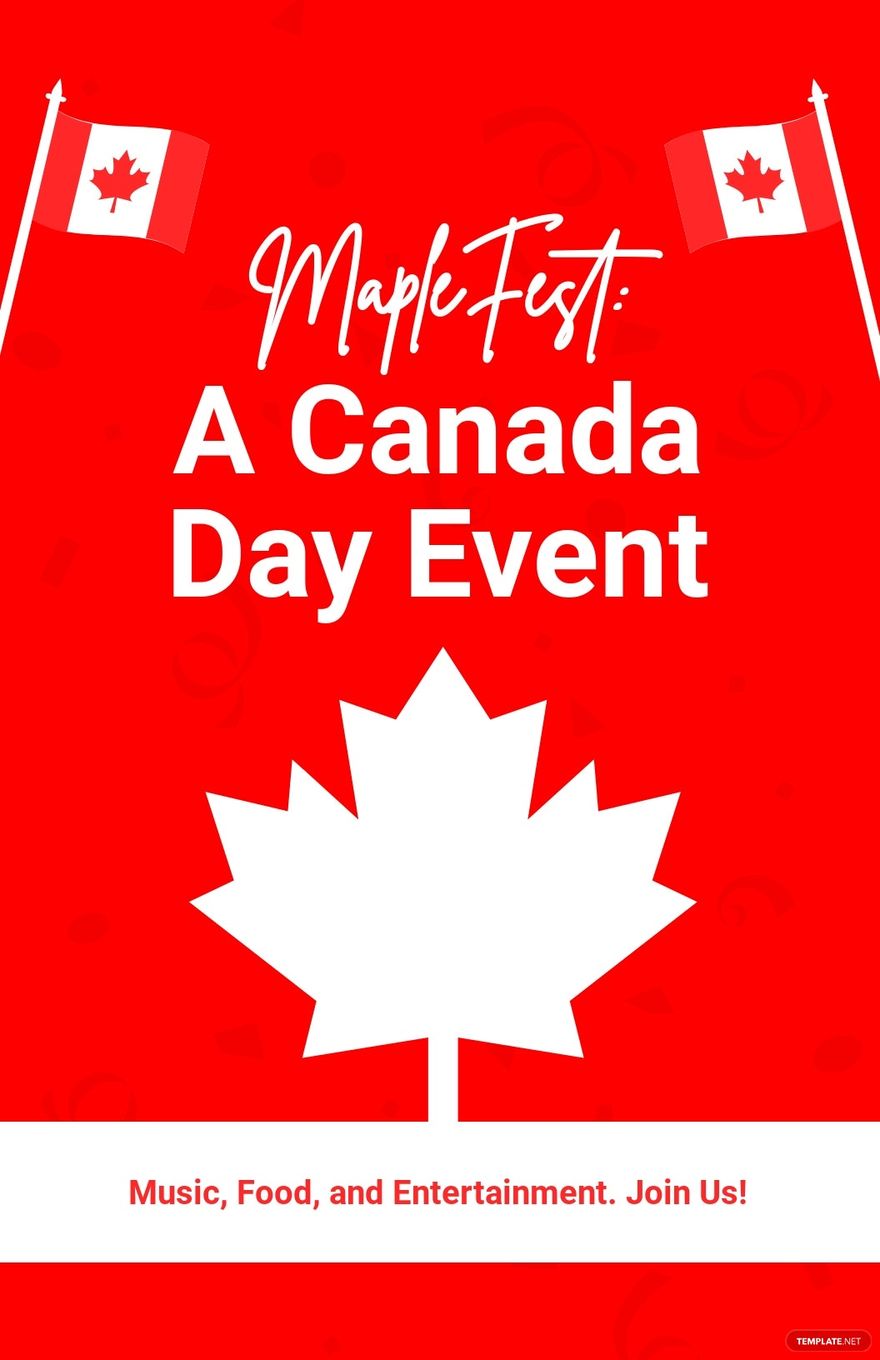 Canada Day Event Poster Template