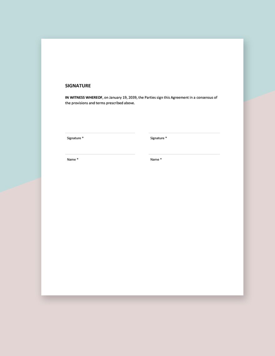 Business Account Operating Agreement Template