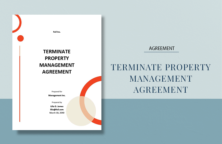 Terminate Property Management Agreement Template