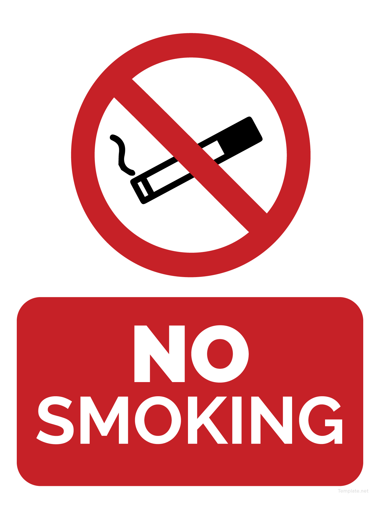 No Smoking Sign Printable Pdf - Printable Blank World