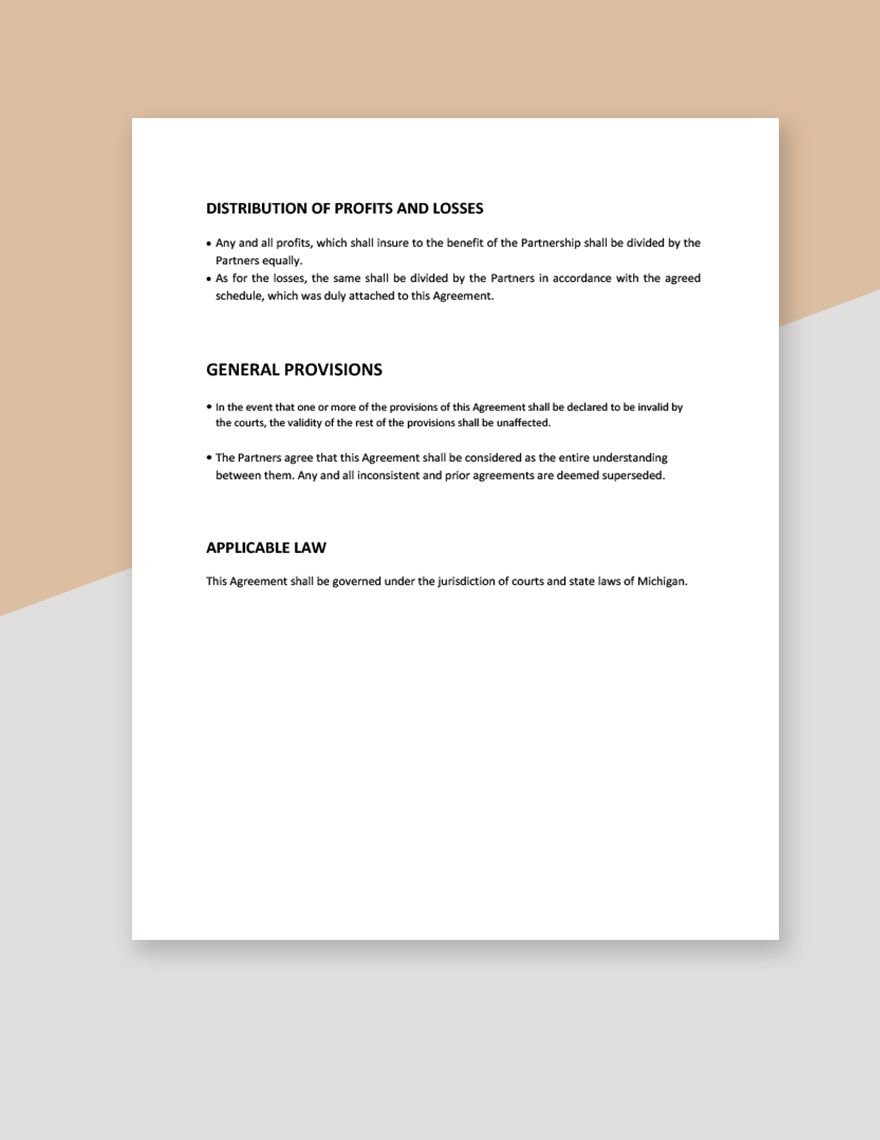 Business Partner Operating Agreement Template