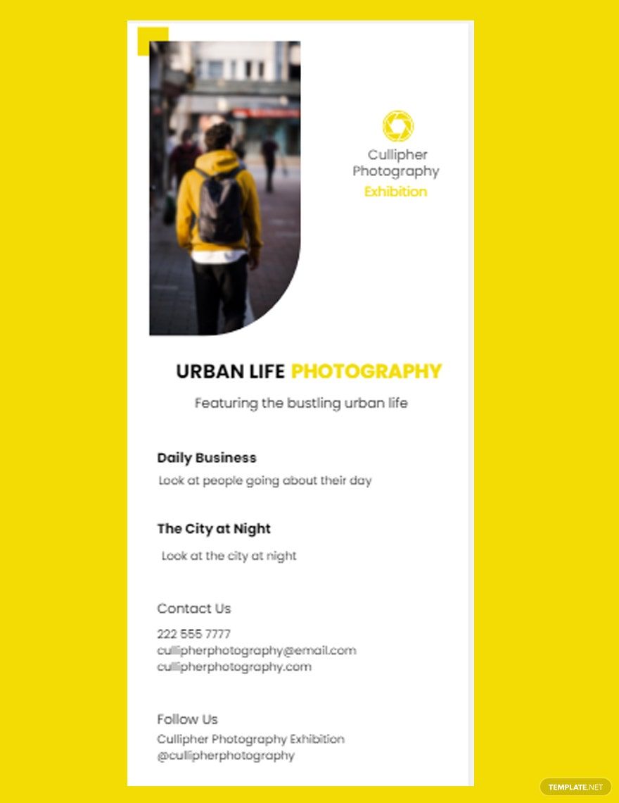 Free Photography Exhibition DL Card Template