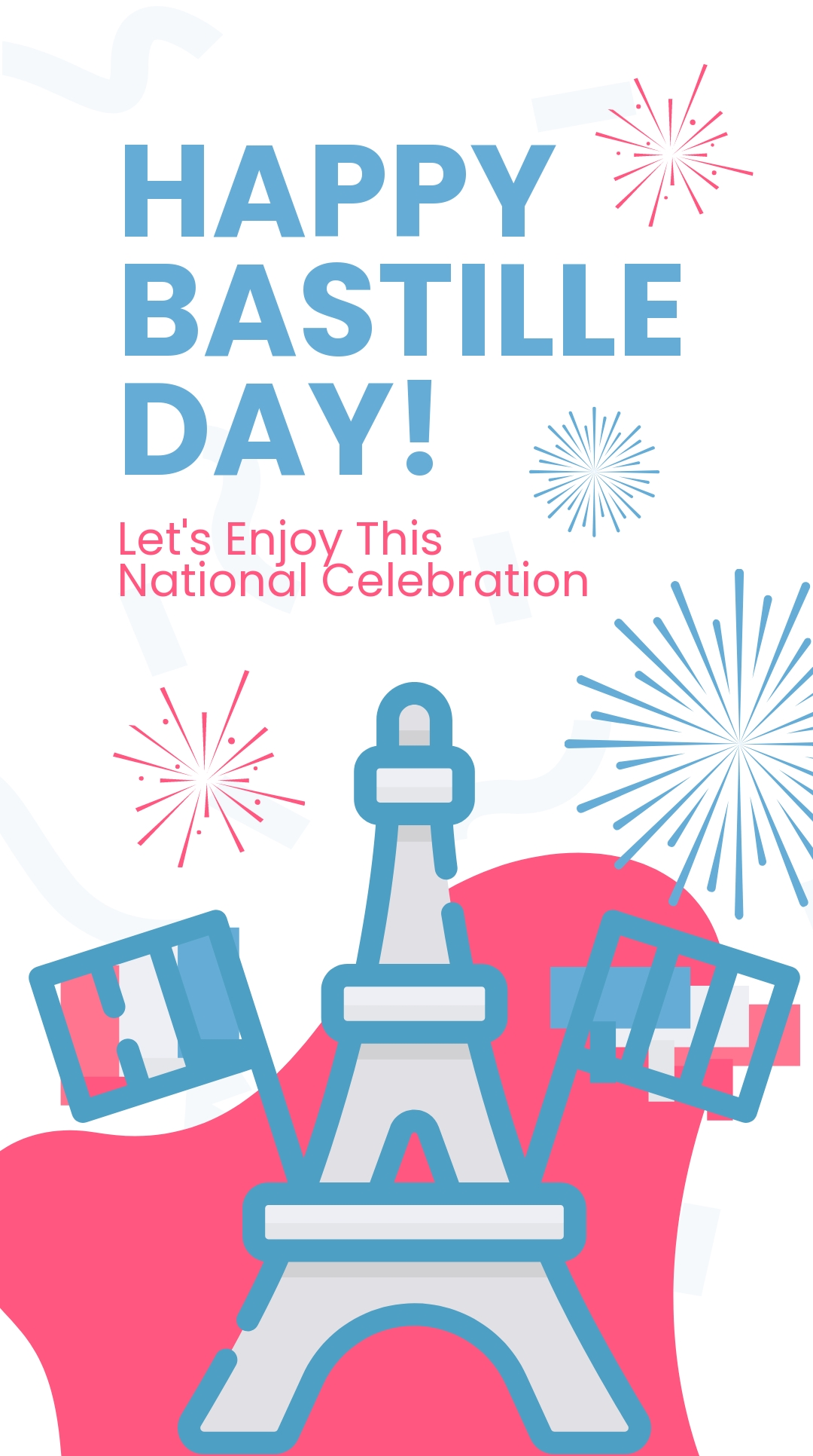 Free Happy Bastille Day Instagram Story Template