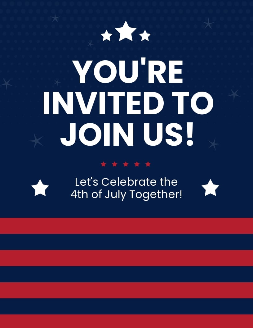 4th of July Flyer  in Apple Pages, Imac