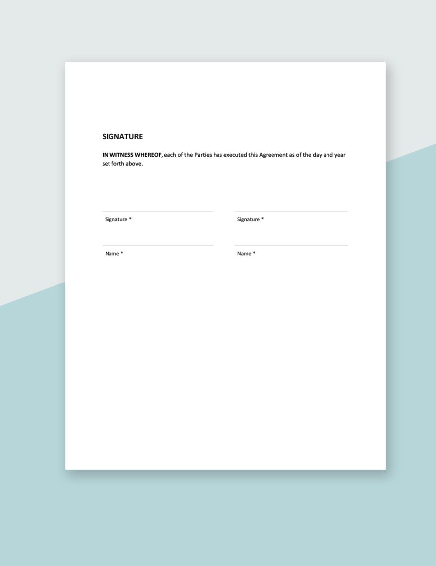 Business Asset Purchase Agreement Template