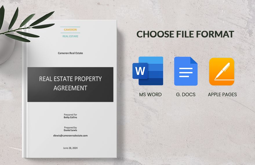 Real Estate Property Management Agreement Template