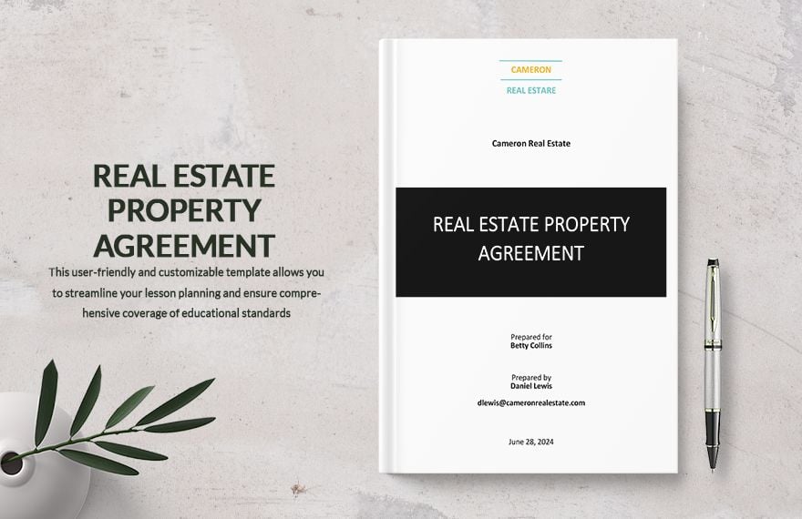 Real Estate Property Management Agreement Template