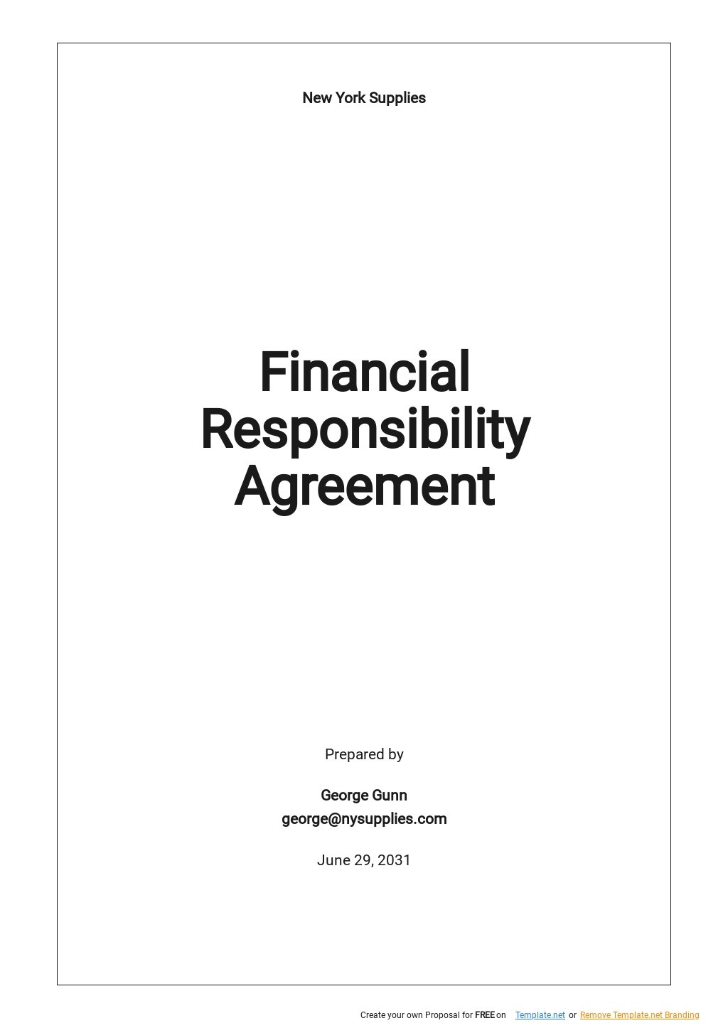 Free Financial Responsibility Agreement Template.jpe