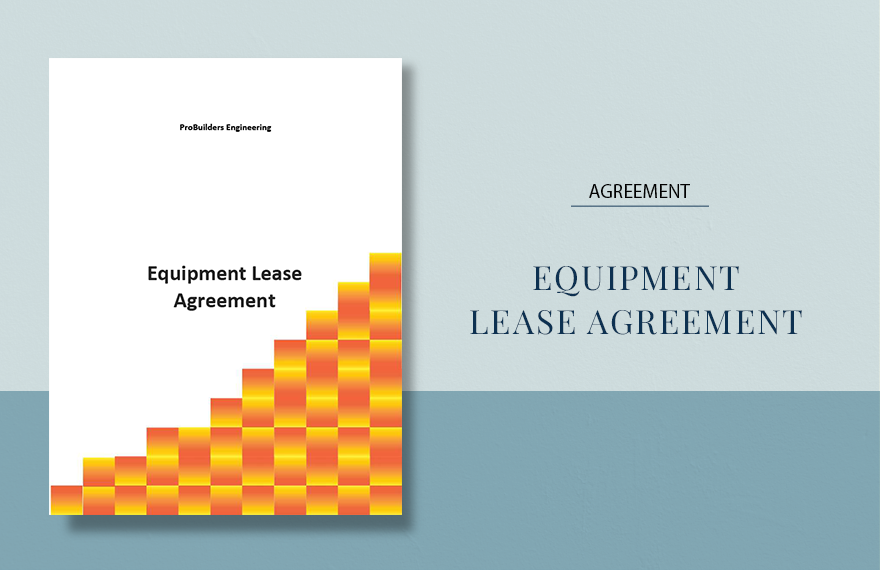 Sample Equipment Lease Agreement Template
