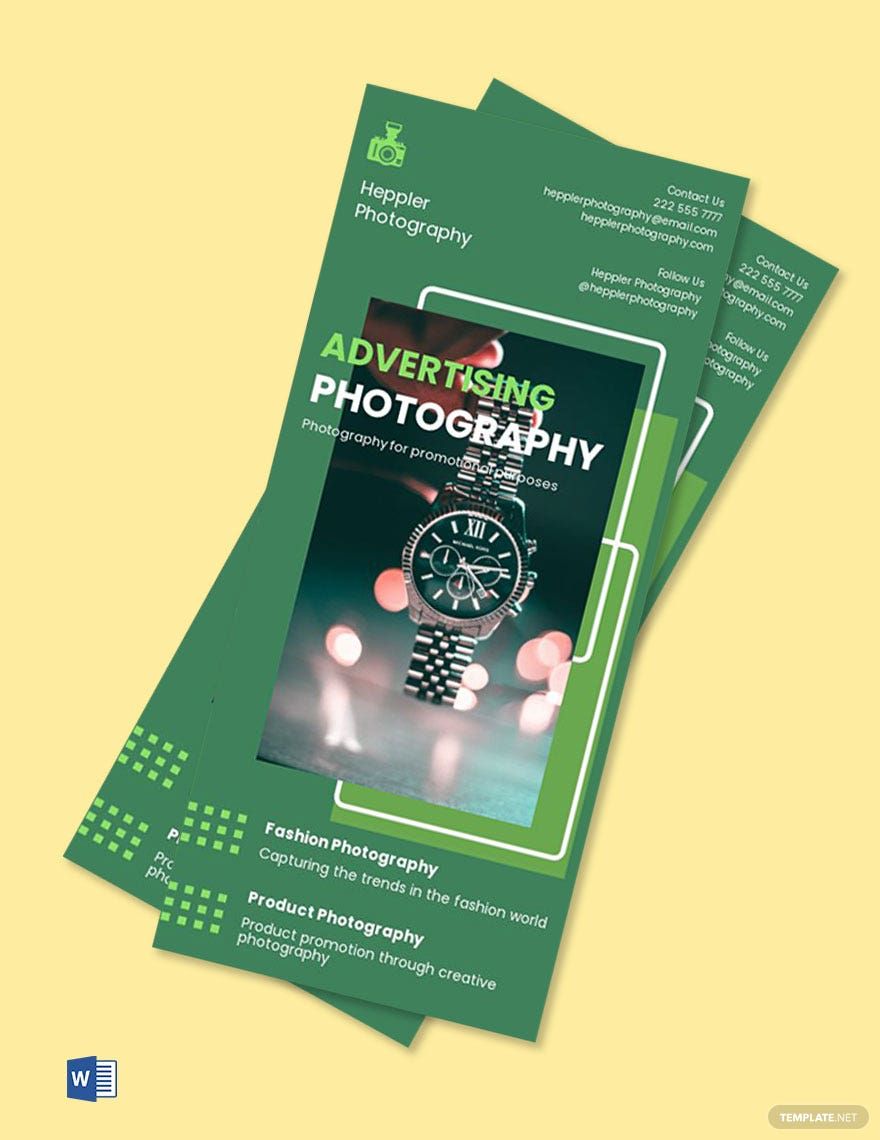 Modern Photography DL Card Template