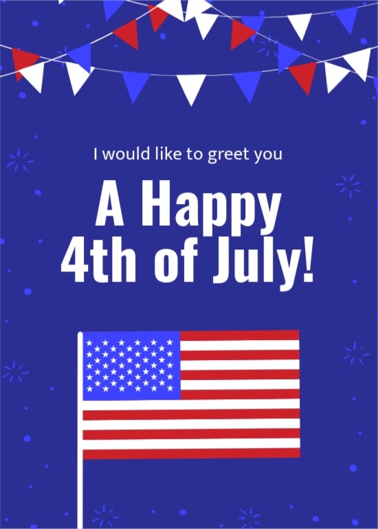 4th Of July Party Invitation Template