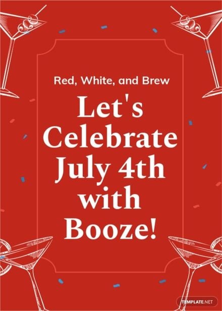 Funny 4th Of July Invitation Template