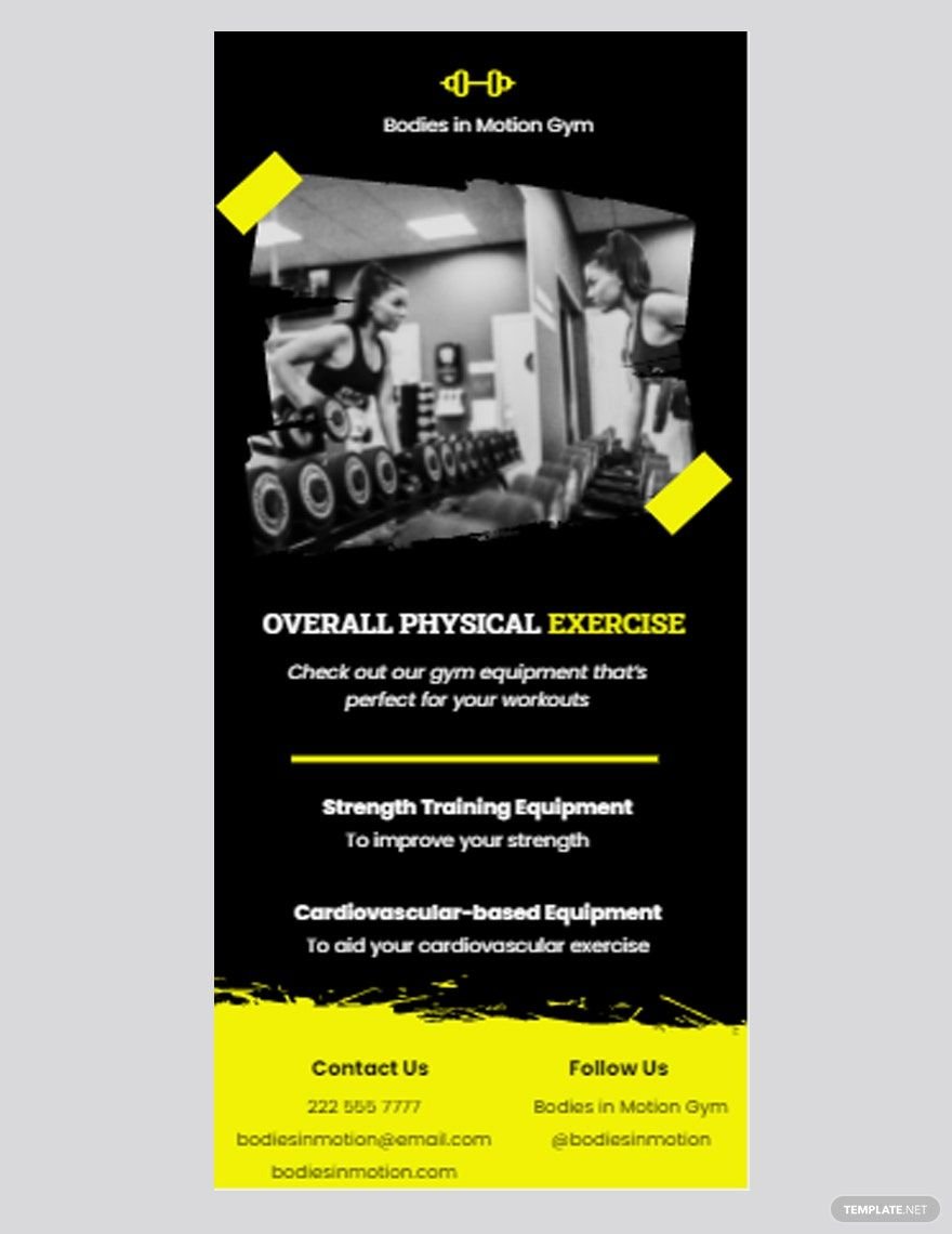 Sample Gym DL Card Template in Word, Illustrator, PSD