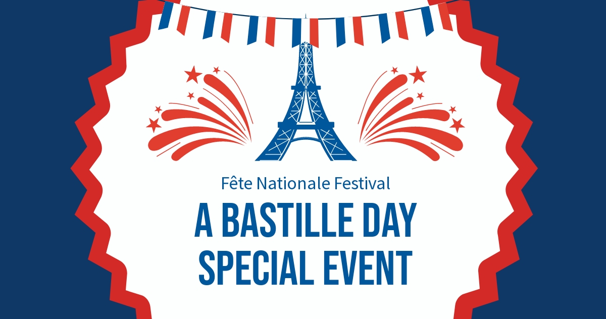 Free Bastille Day Event Facebook Post Template