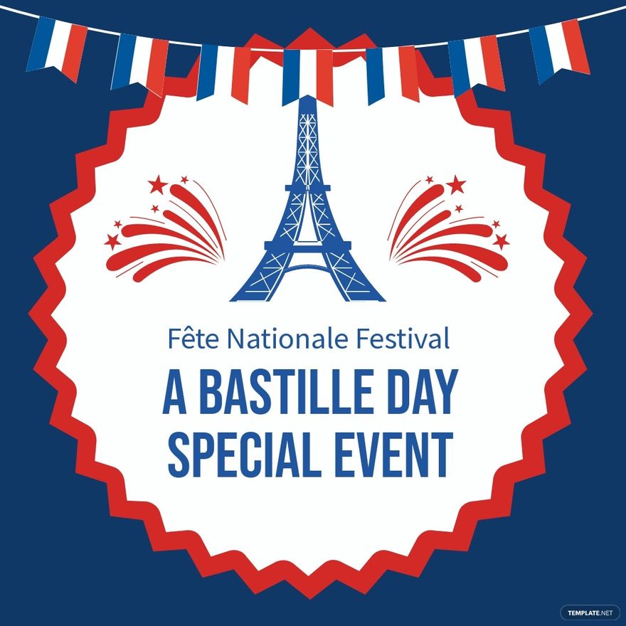 Free Bastille Day Event Instagram Post Template
