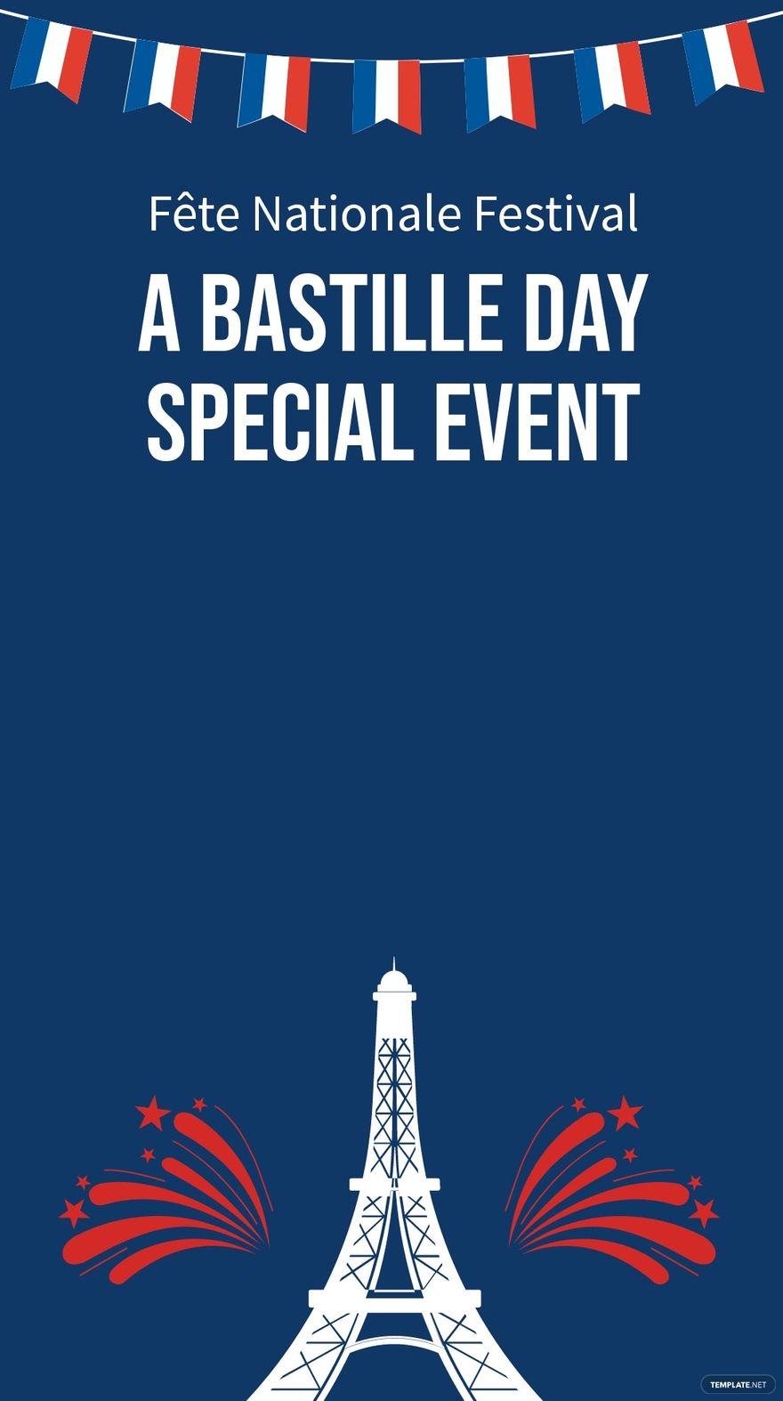 Free Bastille Day Event Snapchat Geofilter Template