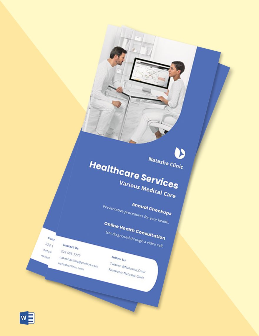 Medical Professional DL Card Template