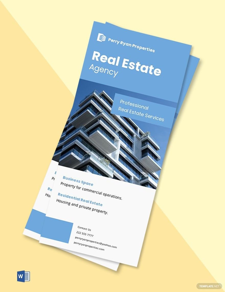 Simple Real Estate DL Card Template
