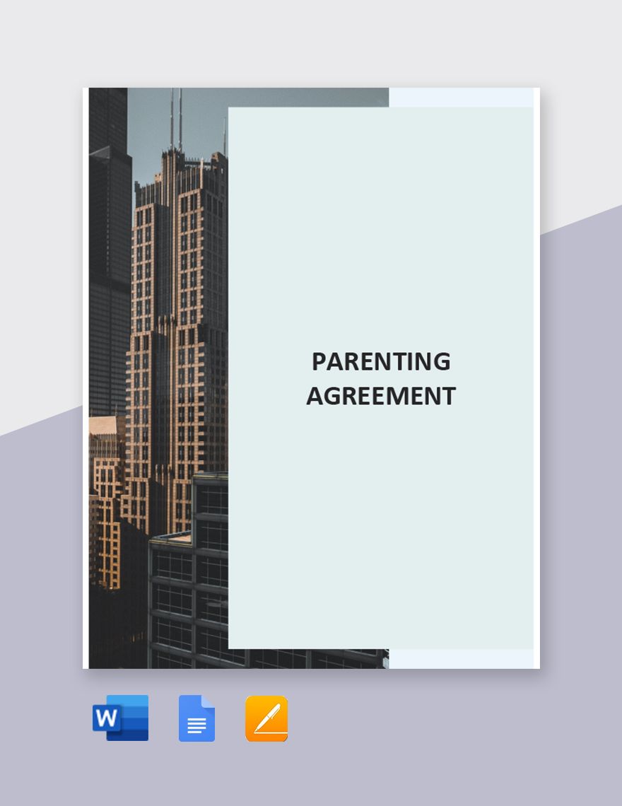 Basic Parenting Agreement Template