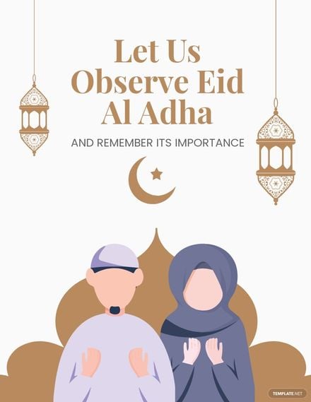 Eid Al Adha Mubarak Flyer Template