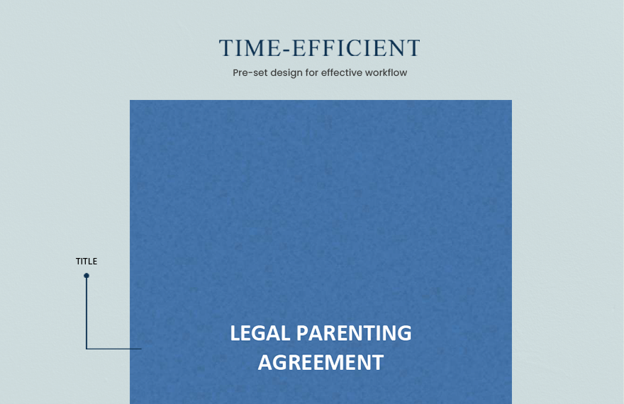 Legal Parenting Agreement Template