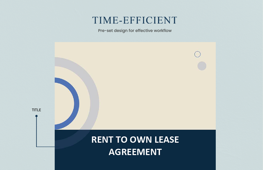 Rent to Own Lease Agreement Template