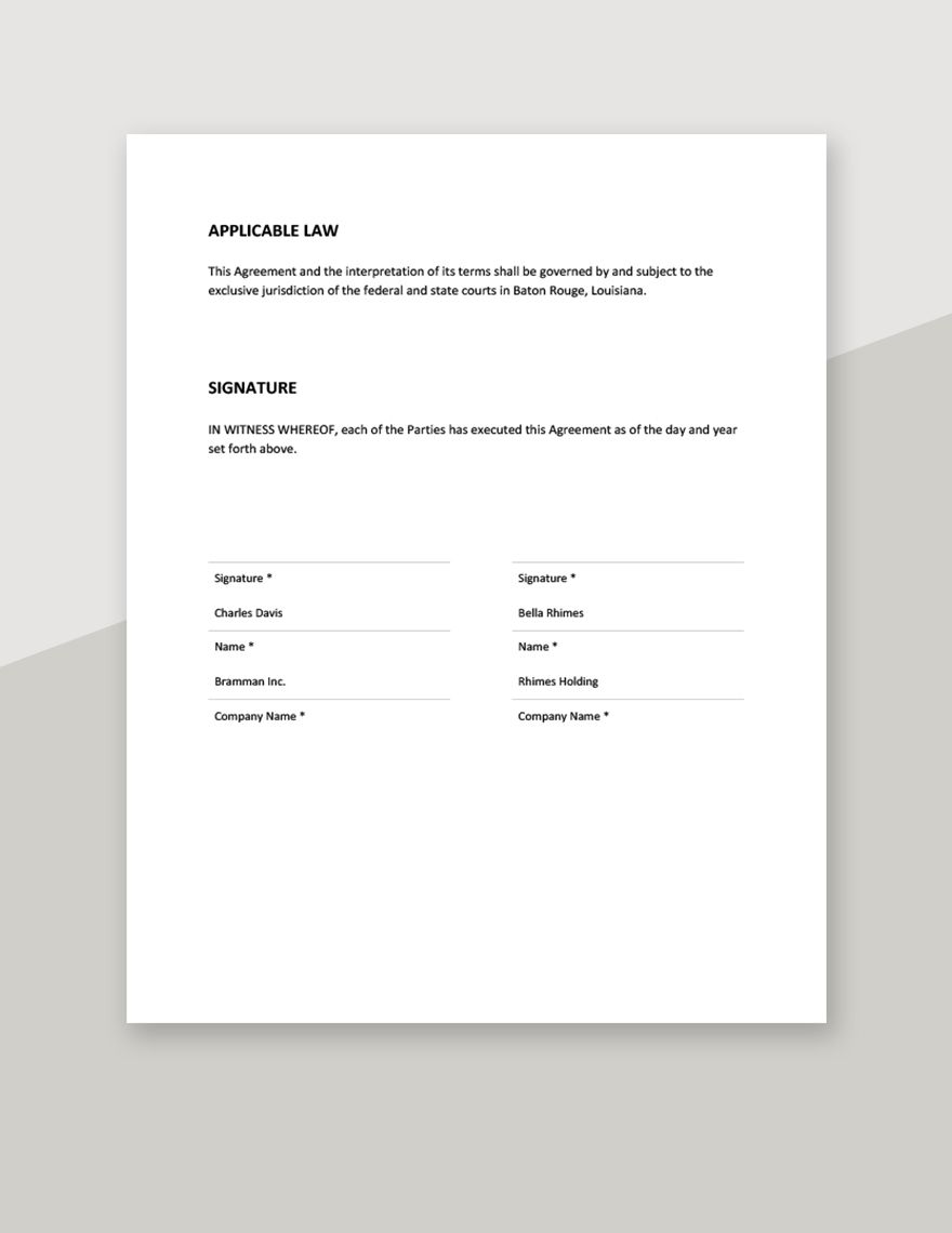 Business Purchase Confidentiality Agreement Template