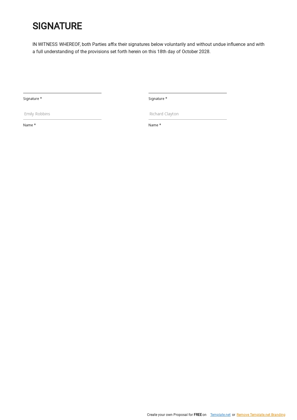 Shared Parenting Agreement Template Google Docs Word Template net