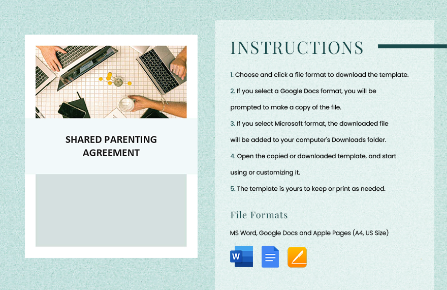 Shared Parenting Agreement Template