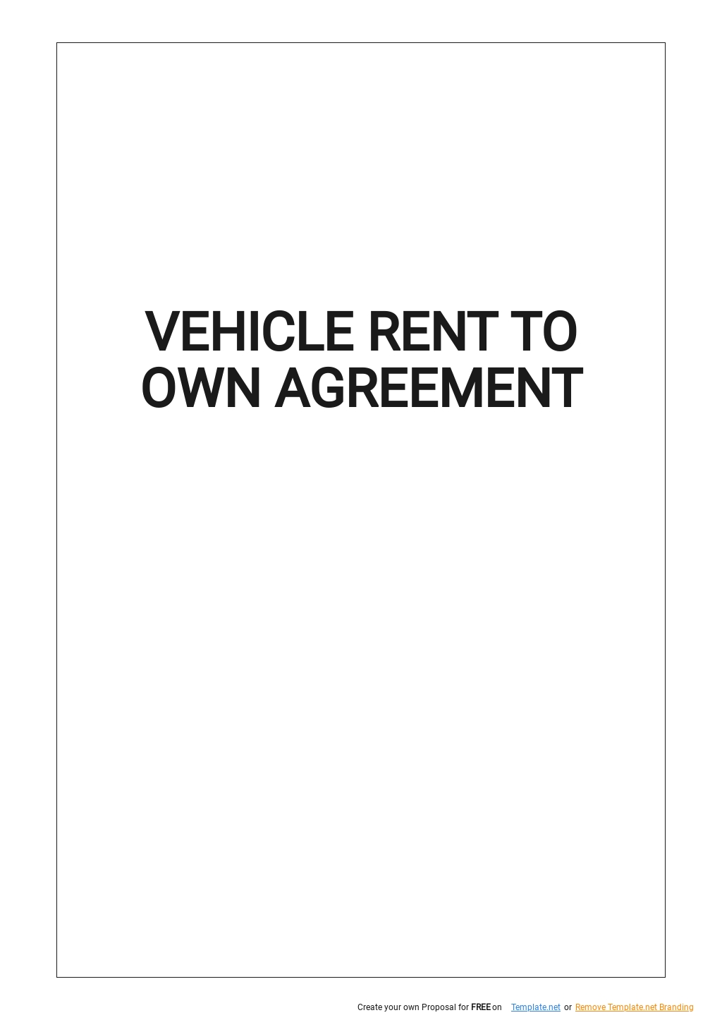 Separation Agreement Template