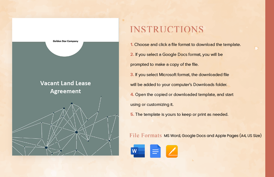 Vacant Land Lease Agreement Template 