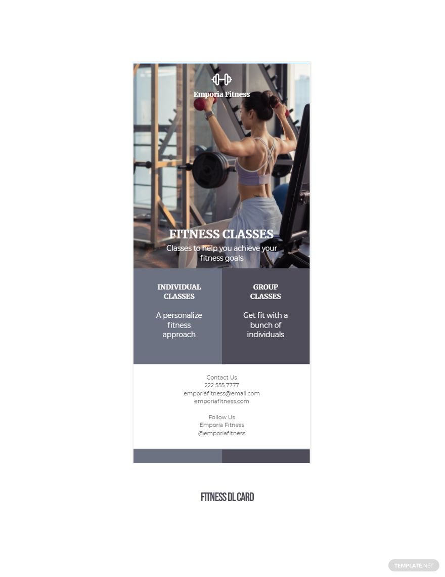 Fitness DL Card
