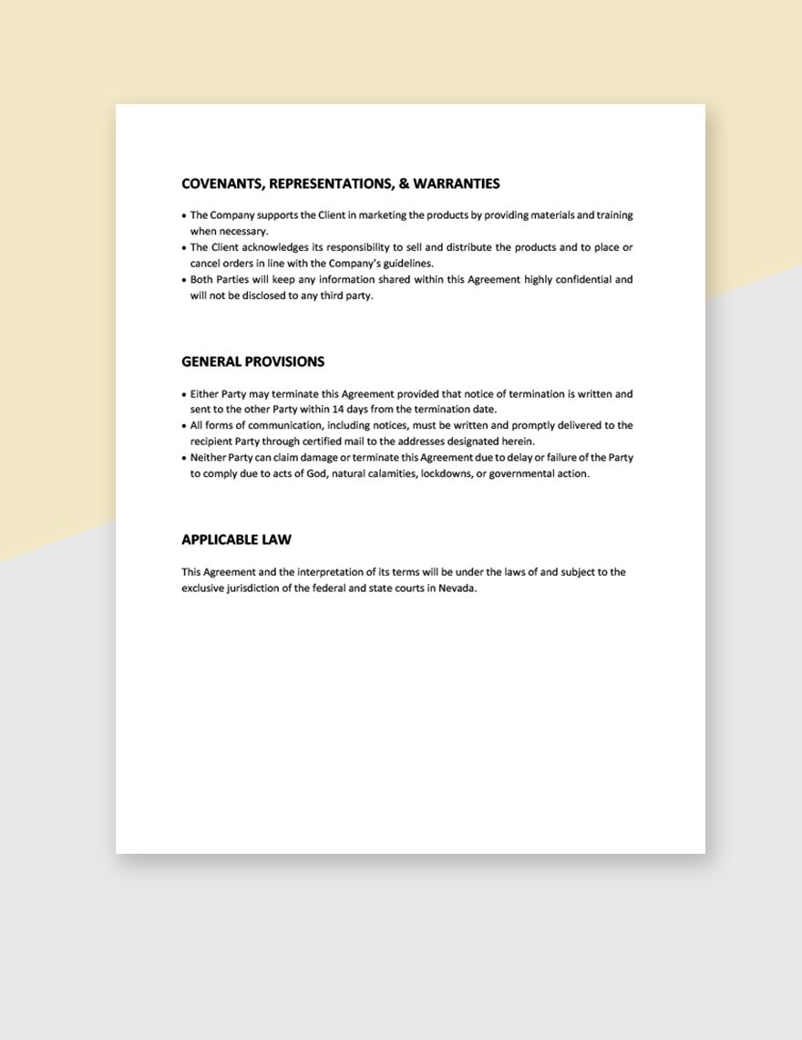 Small Business Purchase Agreement Template
