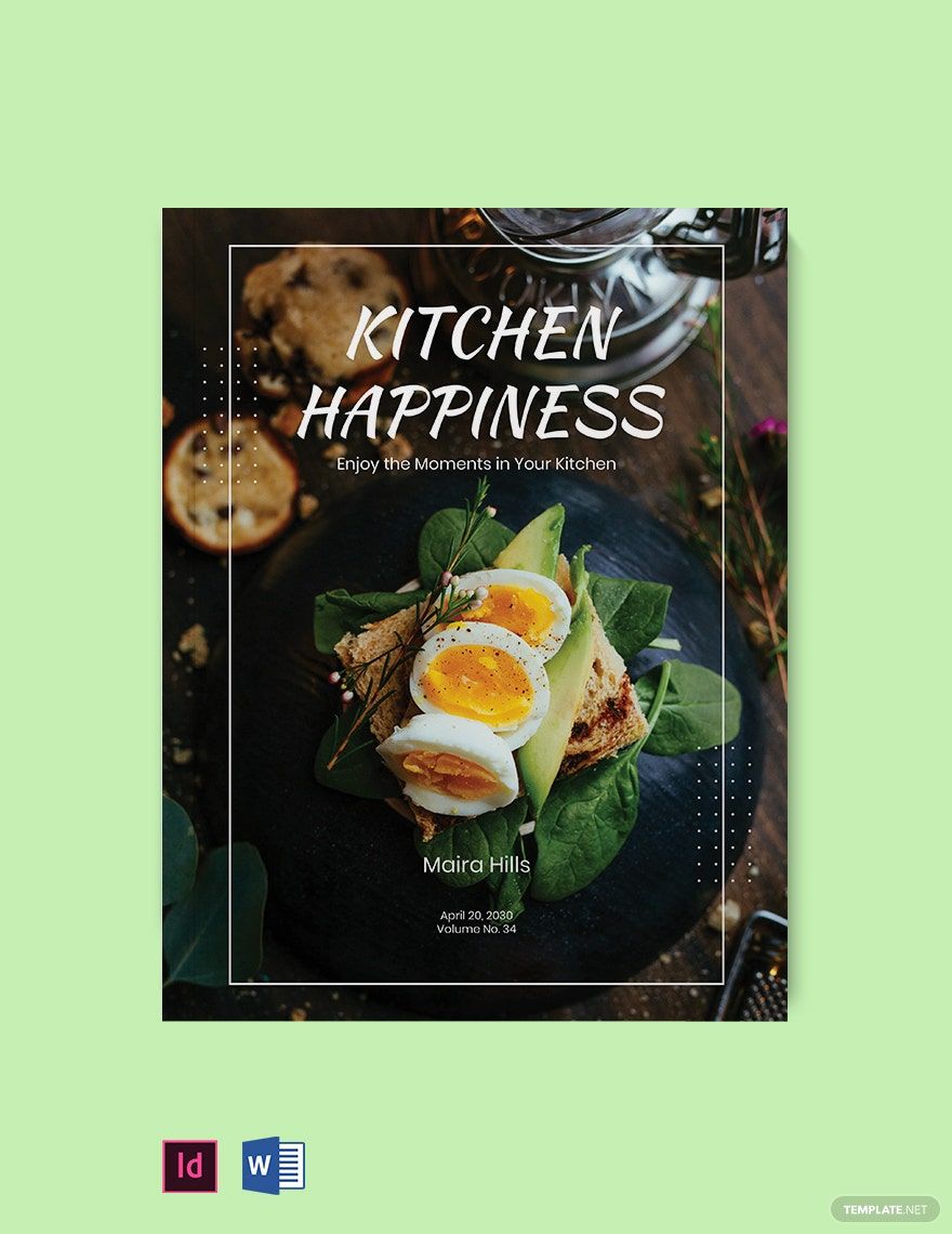 Kitchen Recipe Cookbook Template