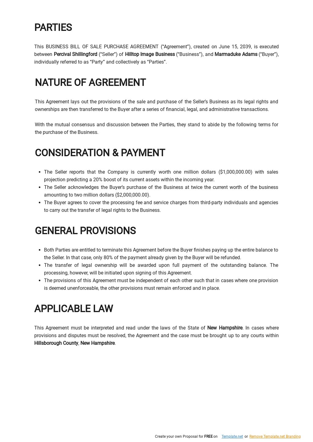Business Bill of Sale Purchase Agreement Template 1.jpe