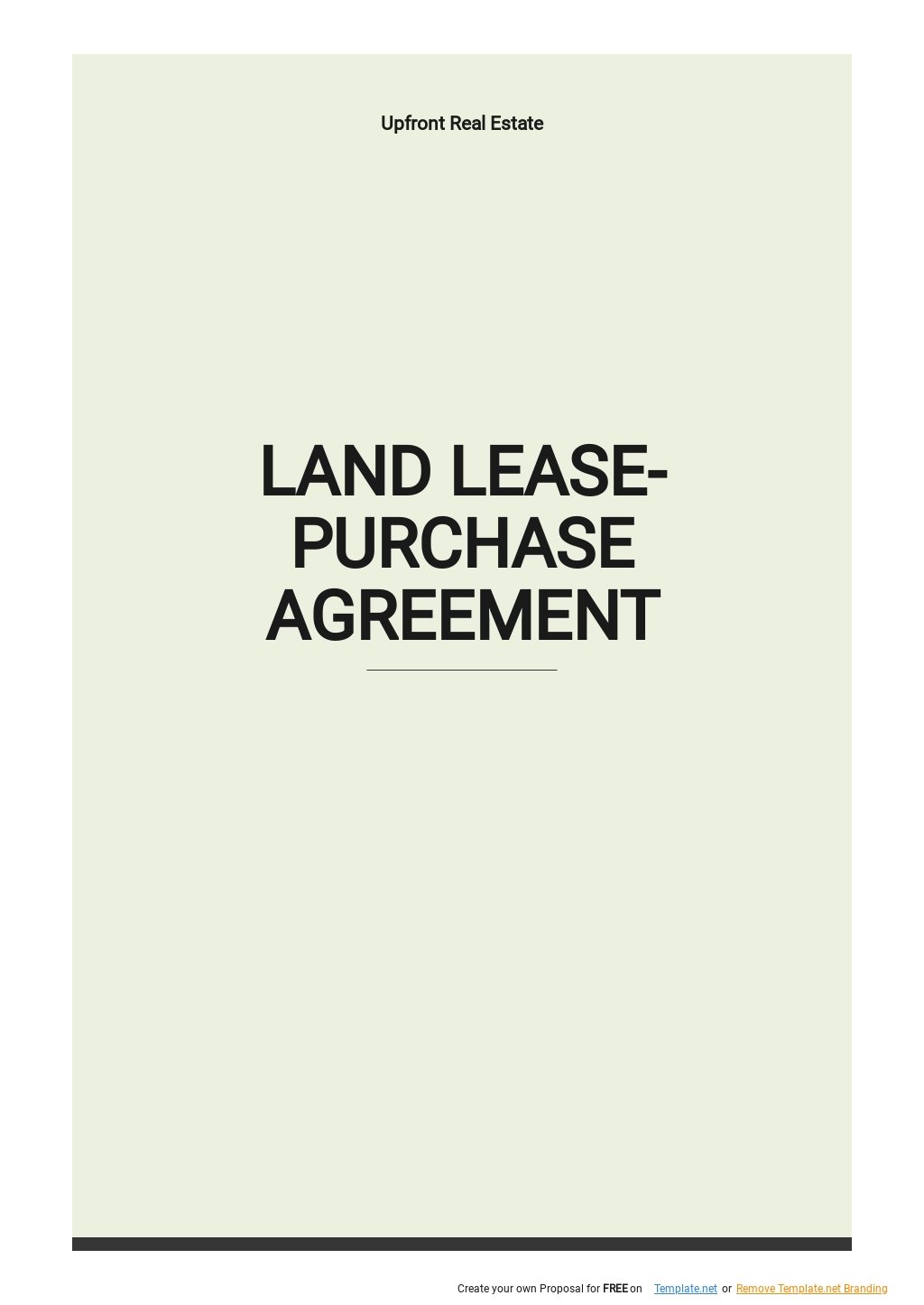 Lease Purchase Agreement Template Google Docs Word Apple Pages Template