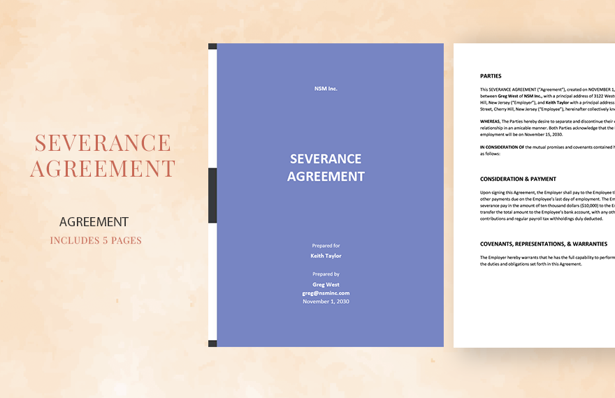 Basic Severance Agreement Template