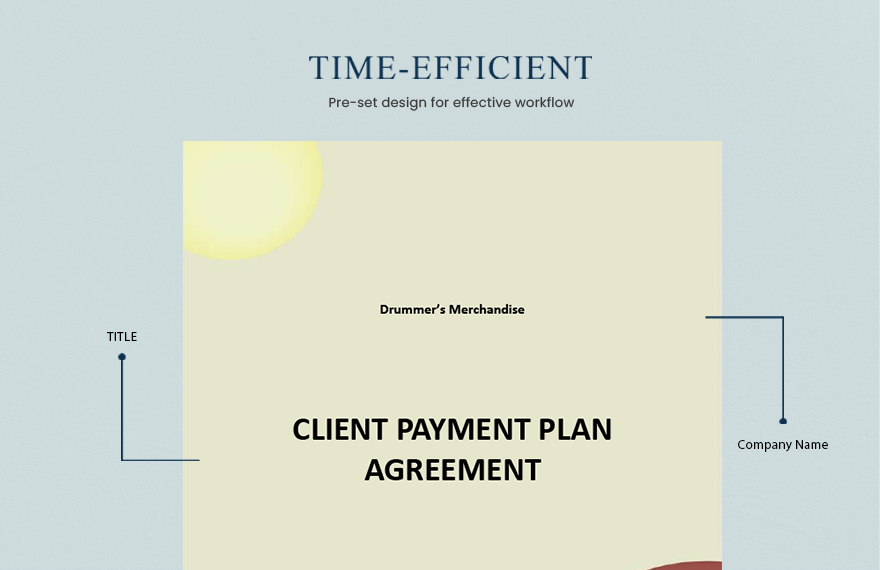 Client Payment Plan Agreement Template