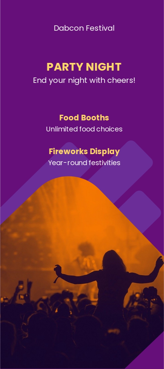 Sample Music Festival DL Card Template [Free JPG] Word