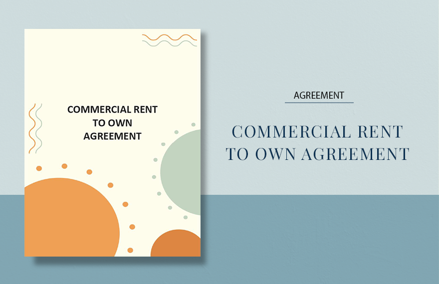Commercial Rent To Own Agreement Template