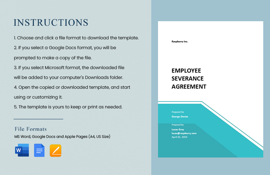 Employee Severance Agreement Template