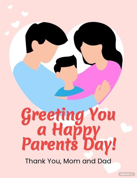 Happy Parents Day Flyer Template