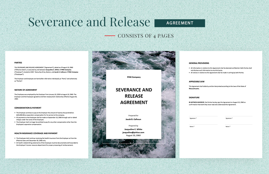 Severance and Release Agreement Template