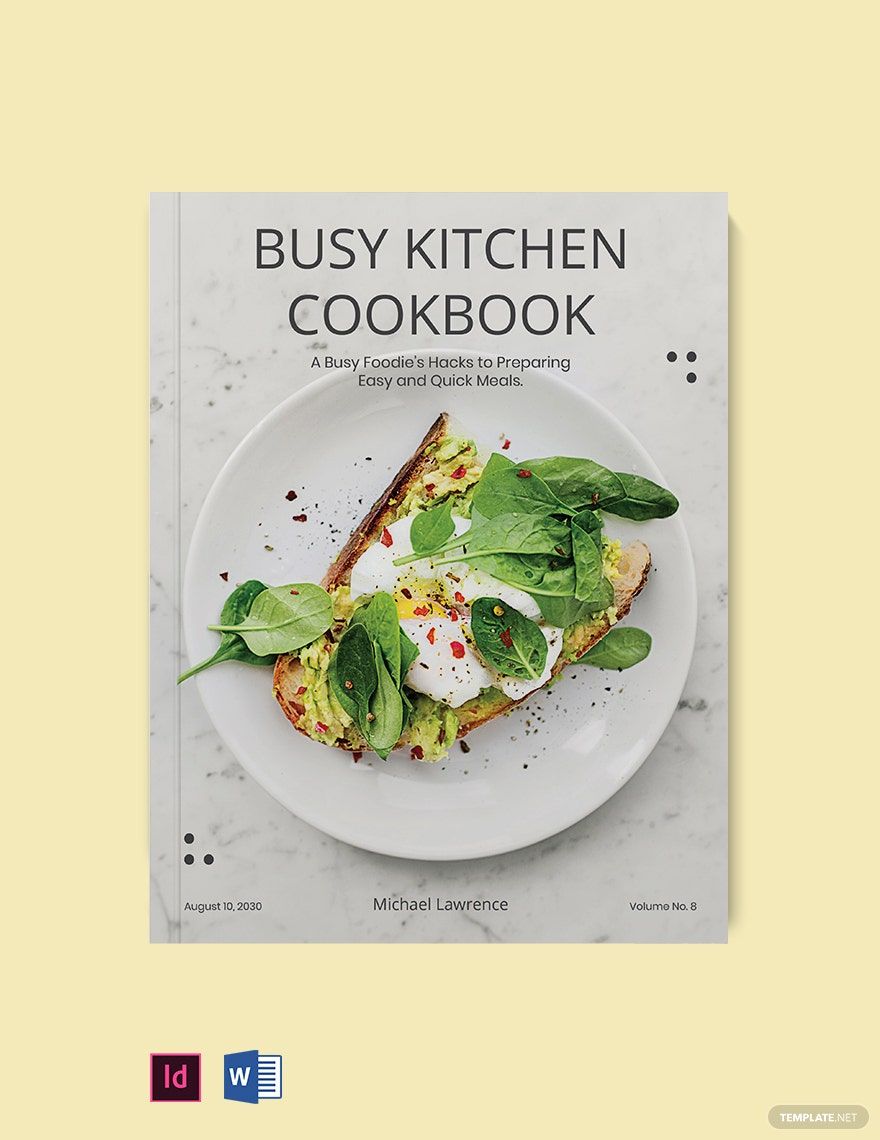 Free Modern Kitchen Cookbook Template