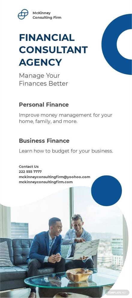 Finance & Consulting DL Card Template