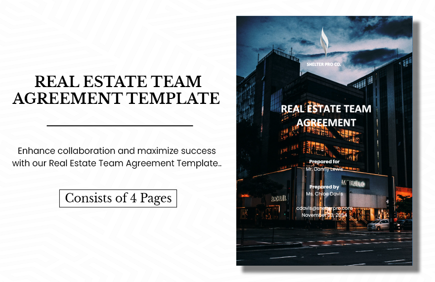 Real Estate Team Agreement Template 