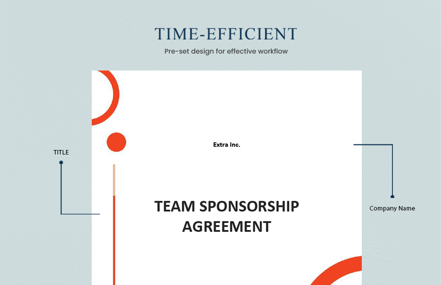 Team Sponsorship Agreement Template